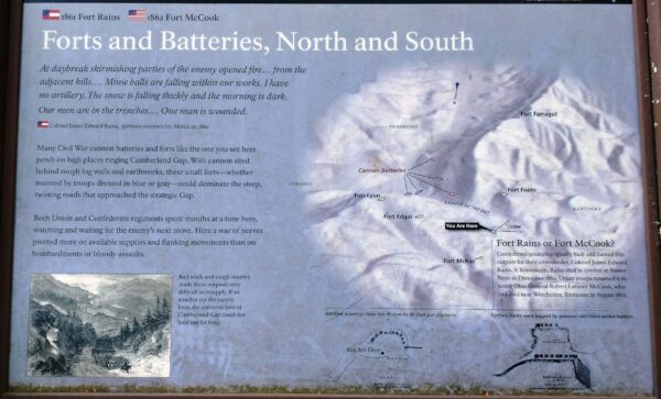 FORTS AND BATTERIES, NORTH AND SOUTH MEMORIAL PANEL