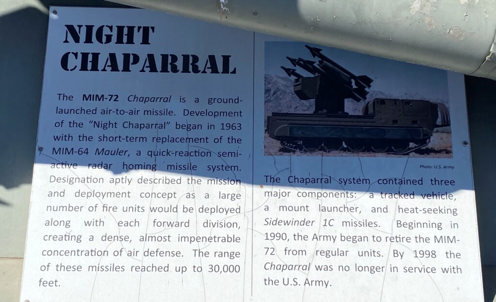 NIGHT CHAPARRAL MEMORIAL PLAQUE
