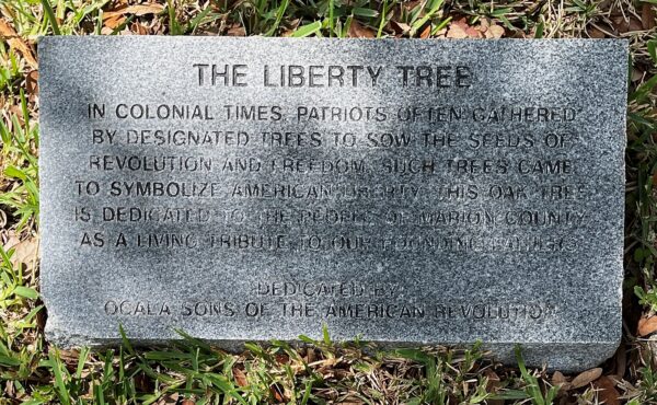 OCALA THE LIBERTY TREE MEMORIAL STONE