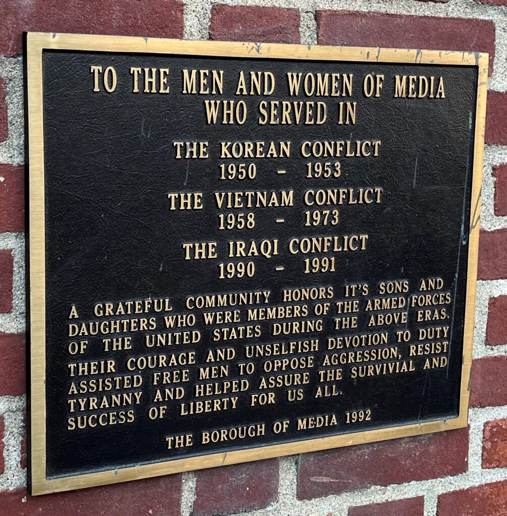 BOROUGH OF MEDIA KOREAN, VIETNAM AND IRAQI WARS MEMORIAL