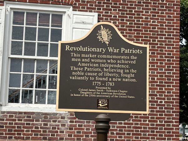 YORK, PA REVOLUTIONARY WAR PATRIOTS MEMORIAL MARKER
