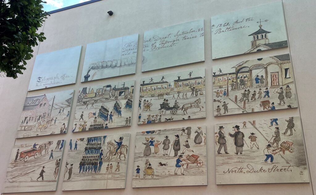 THE YORK DEPOT, SEPTEMBER 28TH, 1861 MEMORIAL ARTWORK