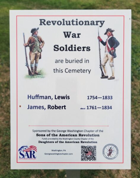 JAMES CHAPEL CEMETERY REVOLUTIONARY WAR SOLDIERS MEMORIAL PLAQUE