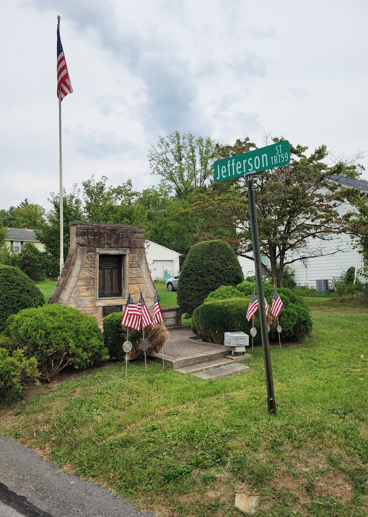 CITIZENS OF GASTONVILLE HONOR ROLL WAR MEMORIAL