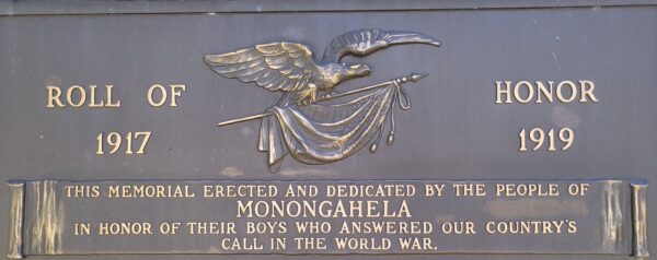 MONONGAHELA WORLD WAR MEMORIAL CLOSE-UP