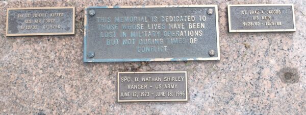LIVES LOST IN MILITARY OPERATIONS BUT NOT CONFLICT MEMORIAL