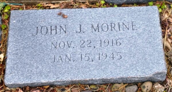 JOHN J. MORINE WAR MEMORIAL TABLET