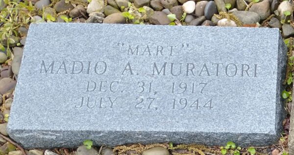 MADIO A. MURATORI WAR MEMORILA TABLET