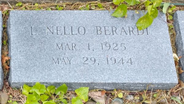 L. NELLO BERARDI WAR MEMORIAL TABLET