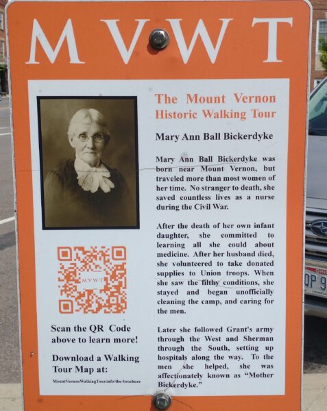 MARY ANN BALL BICKERDYKE MEMORIAL PLAQUE