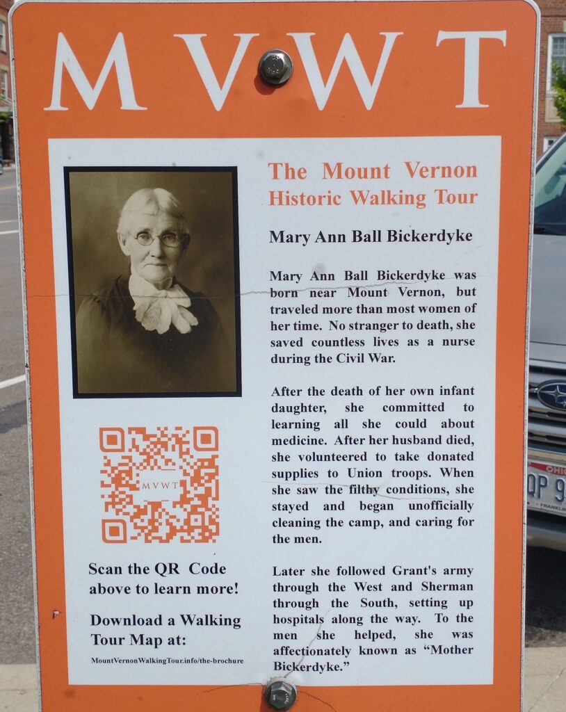 MARY ANN BALL BICKERDYKE MEMORIAL PLAQUE