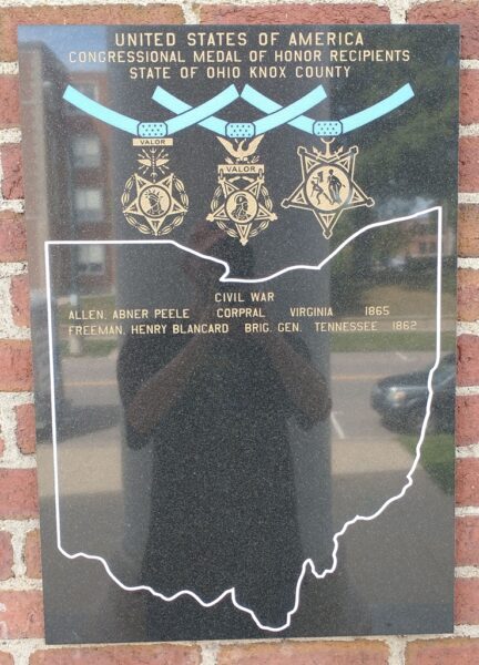 KNOX COUNTY MEDAL OF HONOR RECIPIENTS MEMORIAL PLAQUE