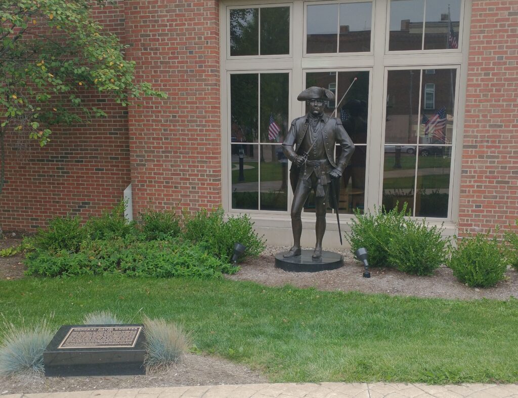 GENERAL DAVID WOOSTER REVOLUTIONARY WAR MEMORIAL STATUE