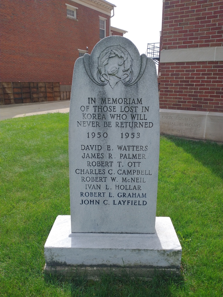 KNOX COUNTY, OH KOREAN WAR MEMORIAL