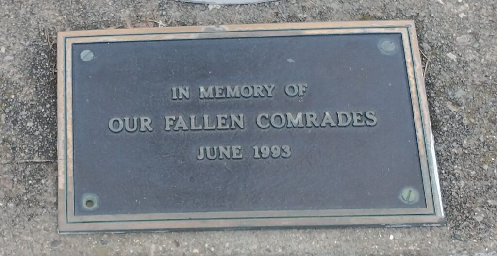 AMERICAN LEGION POST 65 VETERANS MEMORIAL PLAQUE