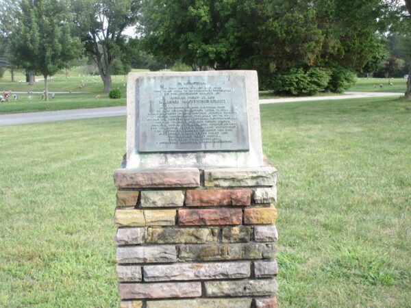 WILLIAM H. PITSENBARGER WAR MEMORIAL FLAGPOLE STONE
