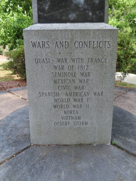 WARS AND CONFLICTS MEMORIAL SIDE A