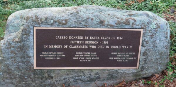 USCGA CLASS OF 1944 MEMORIAL GAZEBO PLAQUE