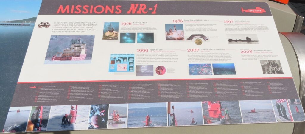 MISSIONS NR-1 SAIL MEMORIAL PANEL