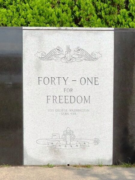 FORTY-ONE FOR FREEDOM WAR MEMORIAL CENTER STONE