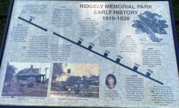 RIDGLEY MEMORIAL PARK PANEL