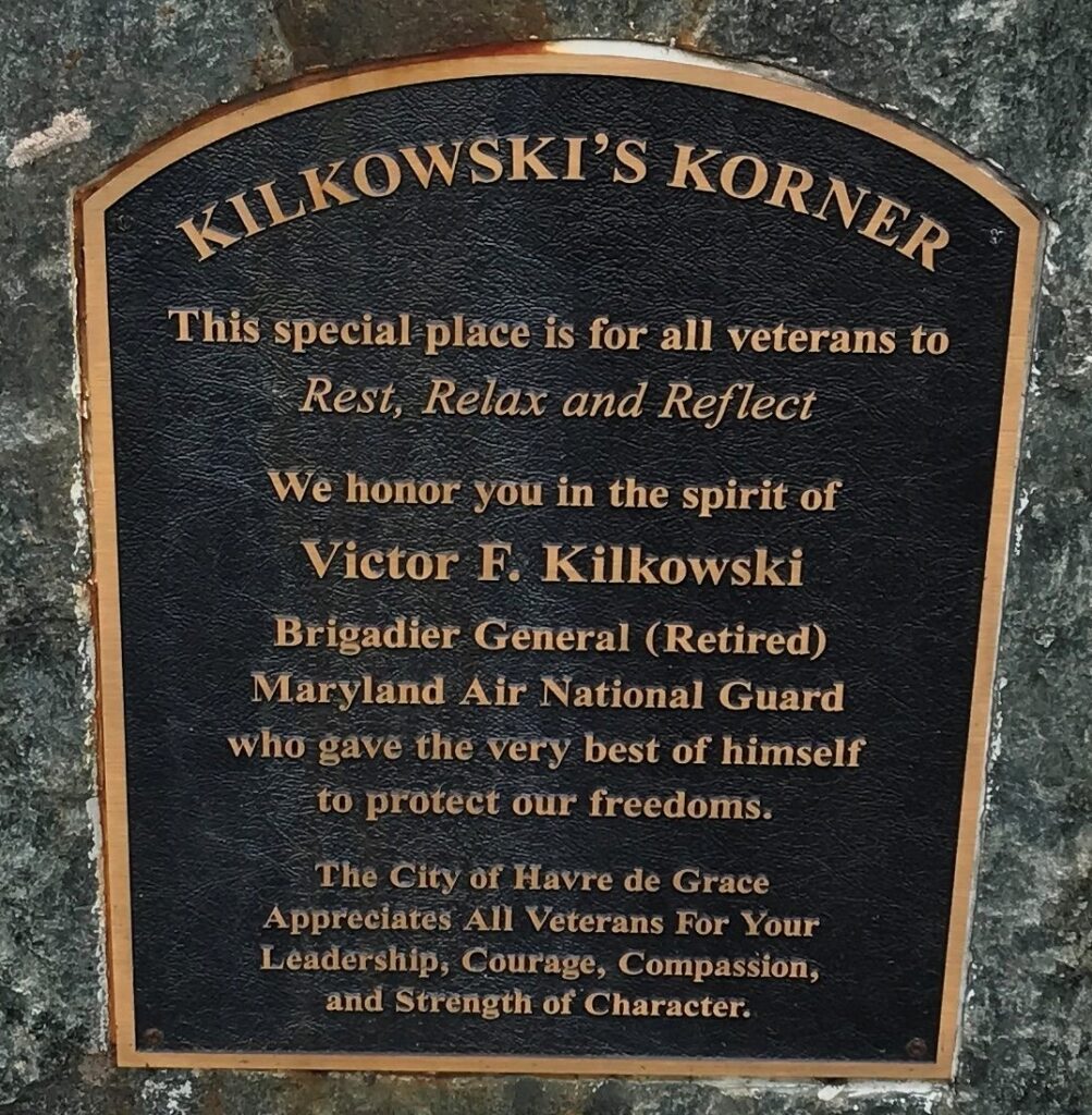 KILKOWSKI’S KORNER WAR MEMORIAL PLAQUE