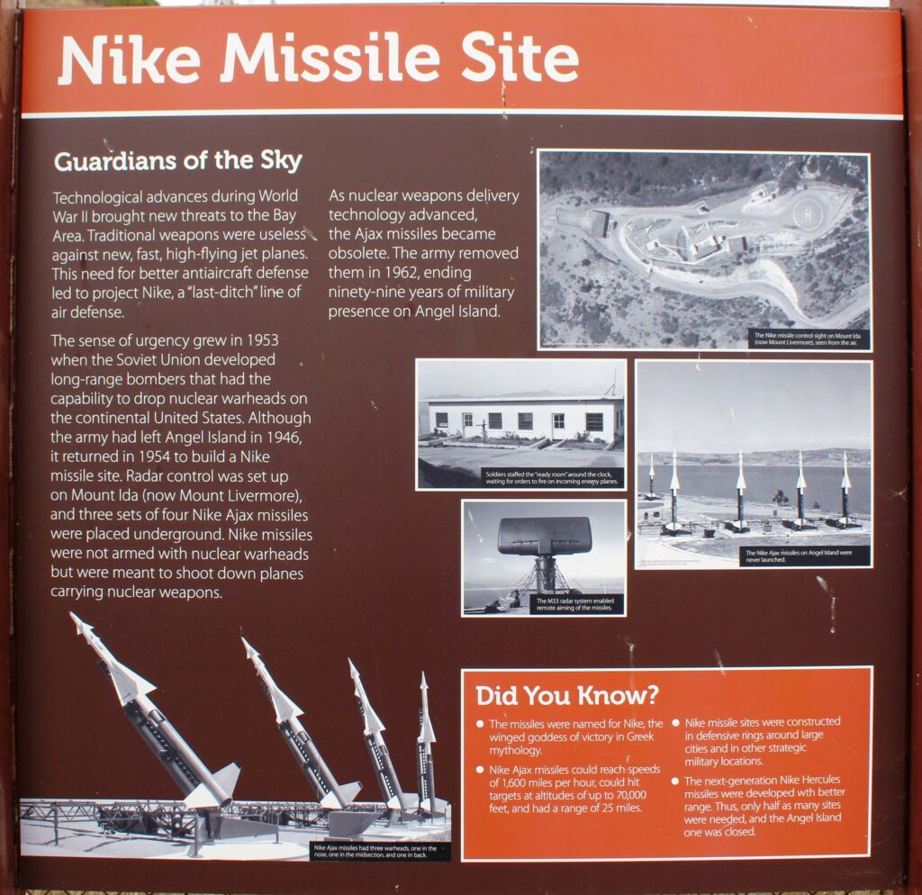 NIKE MISSILE SITE MEMORIAL PANEL TIBURON