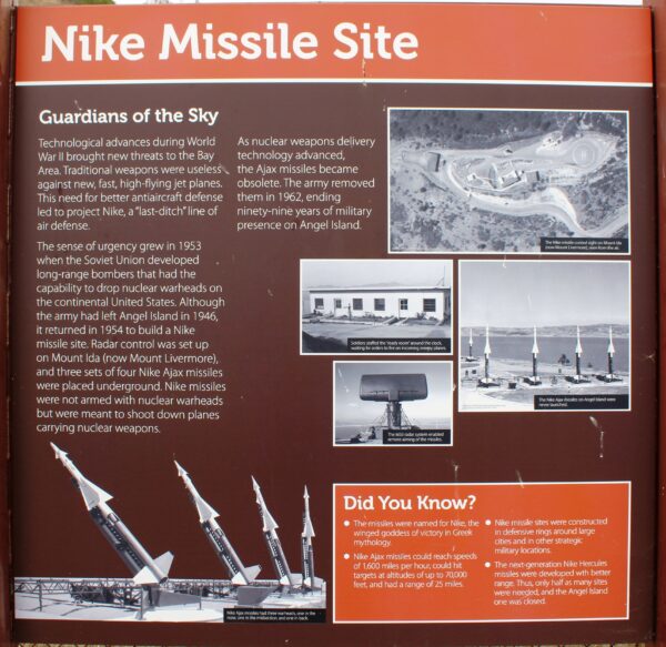 NIKE MISSILE SITE MEMORIAL PANEL TIBURON