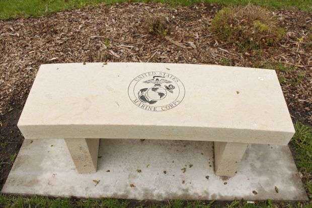 OSHKOSH UNITED STATES MARINE CORPS MEMORIAL BENCH
