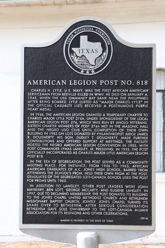 AMERICAN LEGION POST NO. 818 MEMORIAL MARKER
