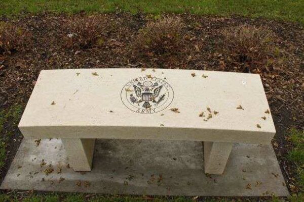 OSHKOSH UNITED STATES ARMY MEMORIAL BENCH