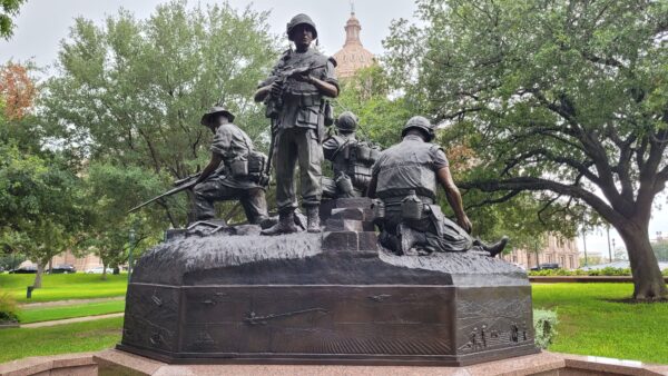 THE TEXAS CAPITOL VIETNAM VETERANS MONUMENT BACK
