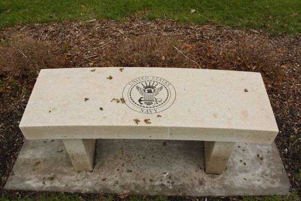 OSHKOSH UNITED STATES NAVY MEMORIAL BENCH