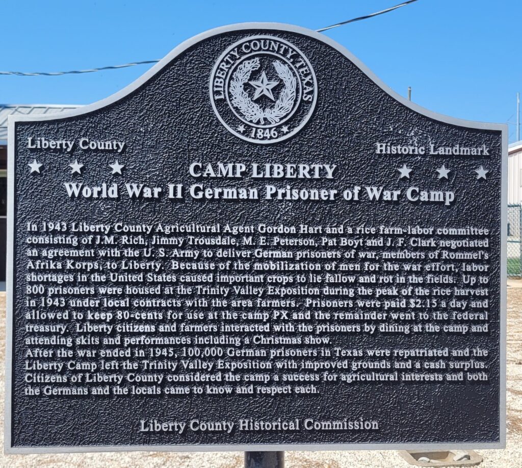 CAMP LIBERTY WAR MEMORIAL MARKER