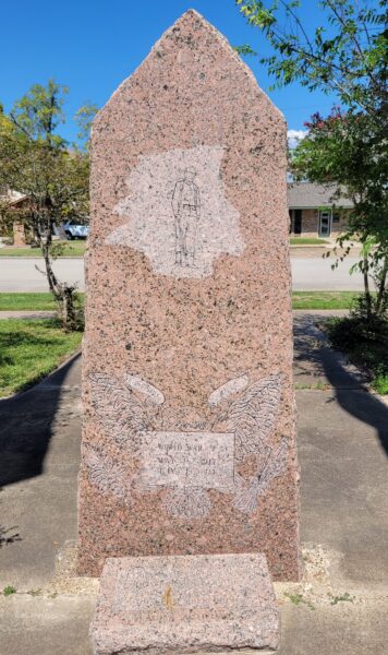 CITY OF CLEVELAND, TX WORLD WAR I MEMORIAL