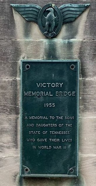 STATE OF TENNESSEE VICTORY MEMORIAL BRIDGE PLAQUE