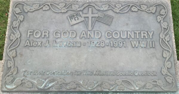 ALEX J. LAVEAU WAR MEMORIAL STONE