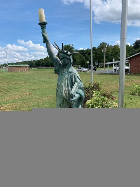 AMVETS POST 48 STATUE OF LIBERTY REPLICA MEMORIAL