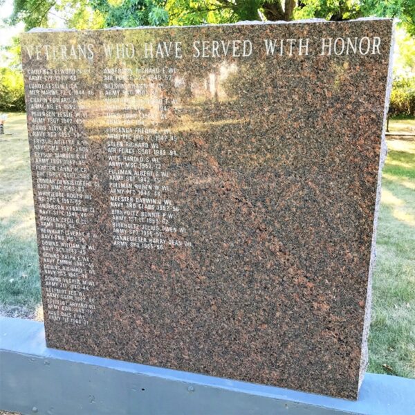 CLARK COUNTY ULTIMATE SACRIFICE WAR MEMORIAL STONE E