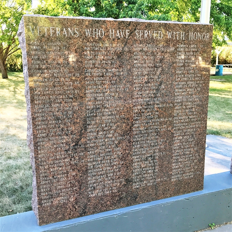 CLARK COUNTY ULTIMATE SACRIFICE WAR MEMORIAL STONE C