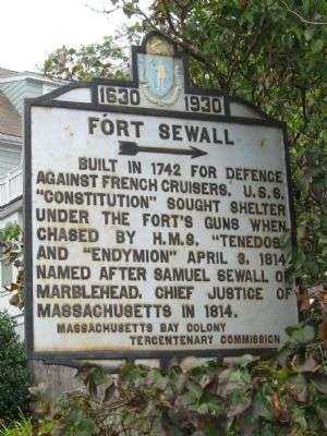 FORT SEWALL MEMORIAL MARKER
