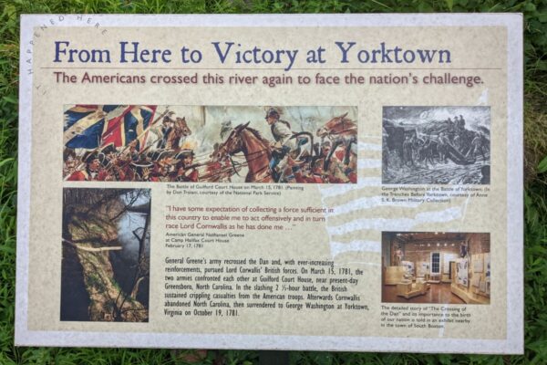 FROM HERE TO VICTORY AT YORKTOWN MEMORIAL PANEL