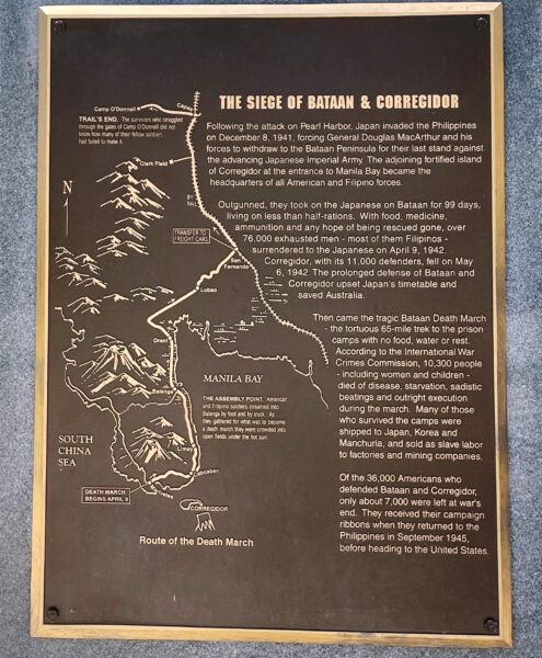 BATAAN-CORREGIDOR MEMORIAL PLAQUE B