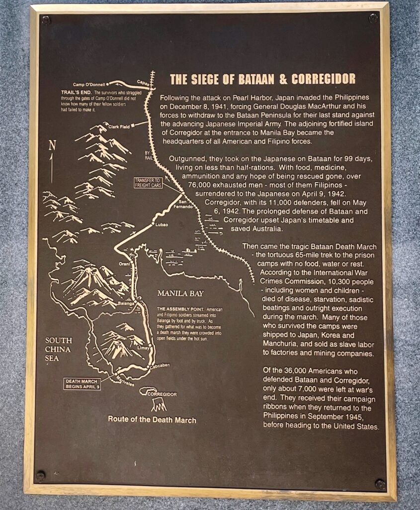 BATAAN-CORREGIDOR MEMORIAL PLAQUE B