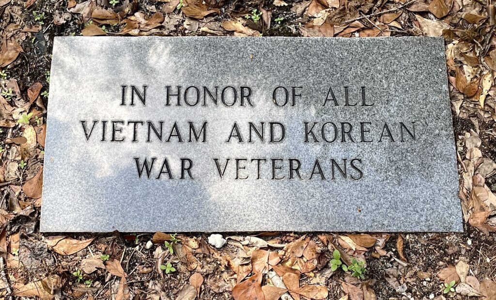ALL VIETNAM AND KOREAN WAR VETERANS MEMORIAL TABLET