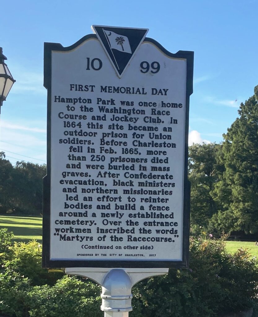 FIRST MEMORIAL DAY MARKER FRONT