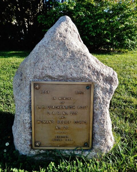 L.B. QUACKENBUSH POST G.A.R. NO 205 MEMORIAL