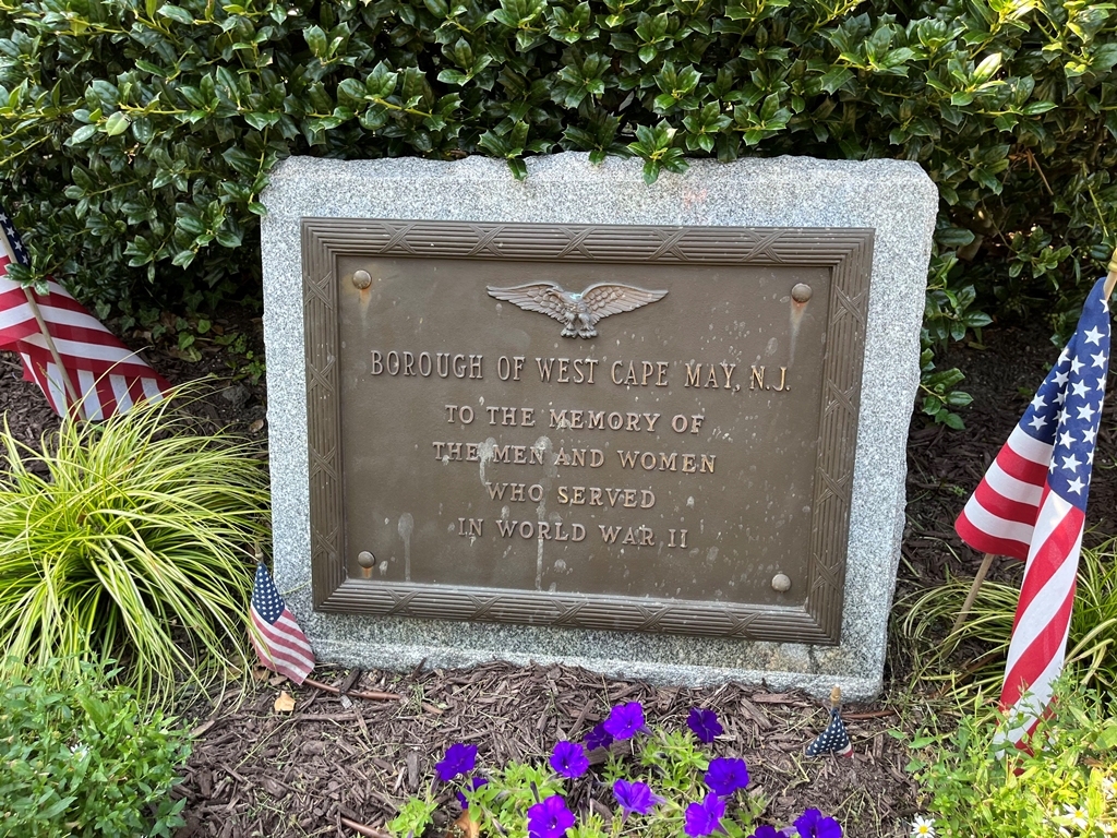 BOROUGH OF WEST CAPE MAY, NJ WORLD WAR II MEMORIAL