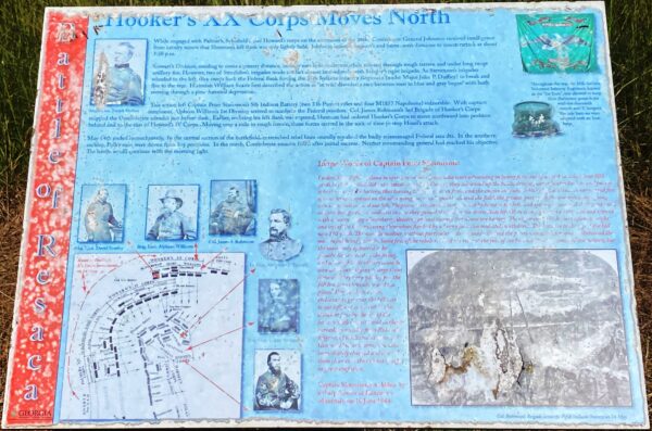 HOOKER’S XX CORPS MOVES NORTH WAR MEMORIAL PANEL