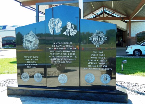 THE WHITE EARTH OJIBWA NATION WAR MEMORIAL